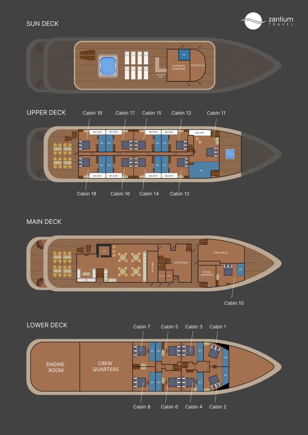 Cabin layout for Roko