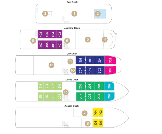 Cabin layout for Amadahlia