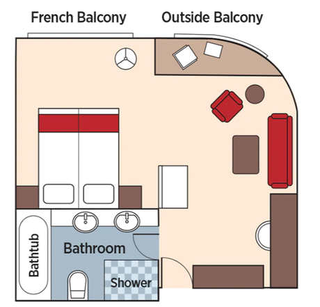 Deluxe Suite Lotus Deck, 400 sq. ft.