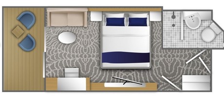 Category C   Superior Stateroom - Balcony